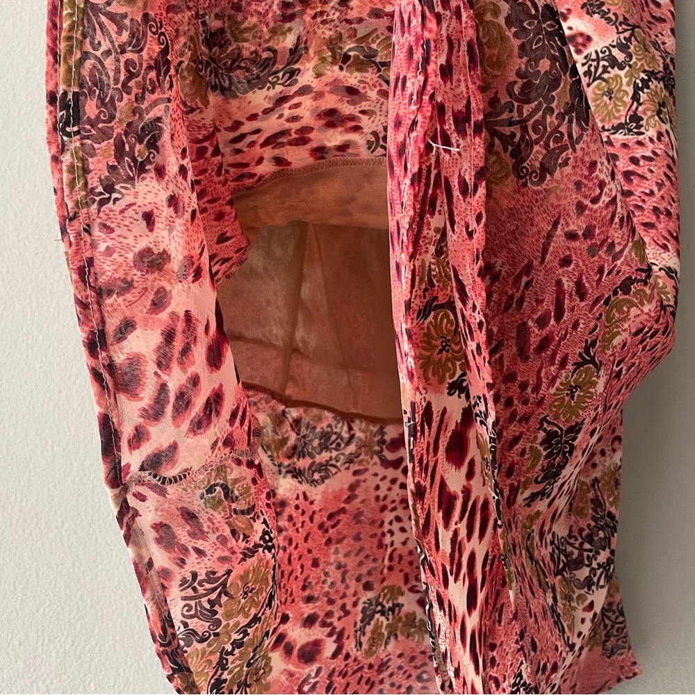 David’s Designs | 90s Y2k Sheer Mixed Print Mermaid Fairy Midi Skirt - Picture 6 of 9